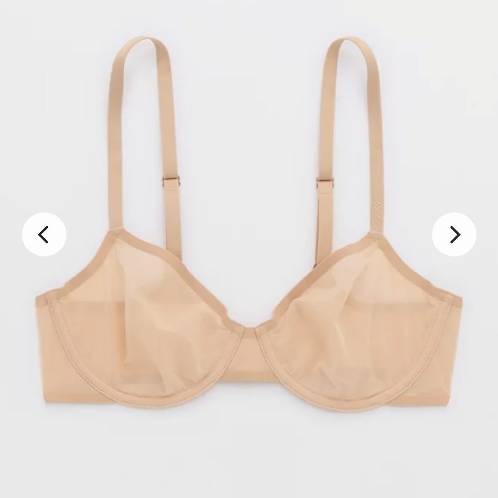 Aerie Smoothez Full Coverage Mesh Underwire Unlined Bra